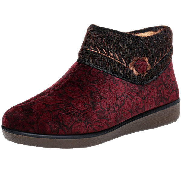 Kahes värvitoonis tikandi ja sooja voodriga naiste saapad