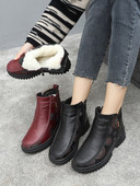 Sooja voodriga vabaaja naiste saapad - must ja punane