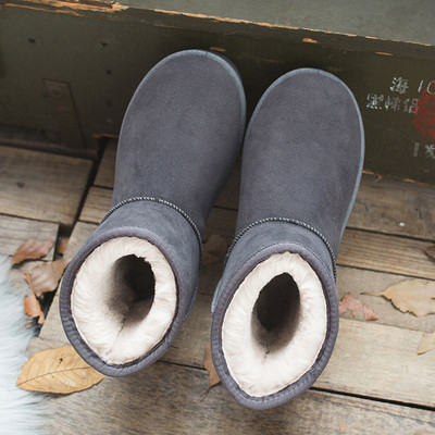 Casual γυναικείες μπότες - με απαλή φόδρα και επίπεδη σόλα