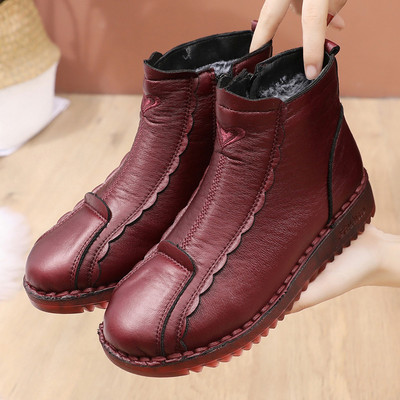 Uus mudel sooja voodriga naiste kunstnahast saapad