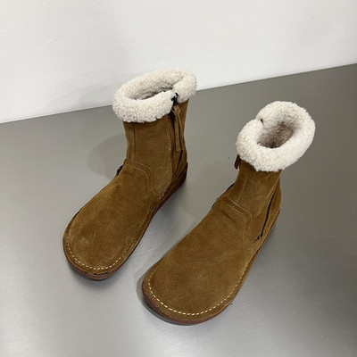 Naiste sooja voodri ja lameda tallaga talvesaapad