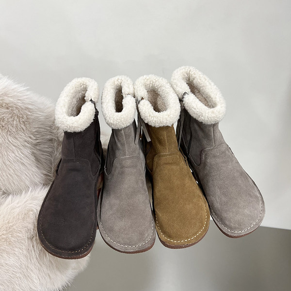 Naiste sooja voodri ja lameda tallaga talvesaapad