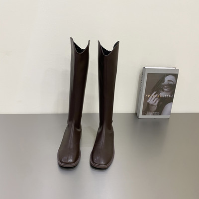 Naiste vabaaja lukuga kunstnahast saapad