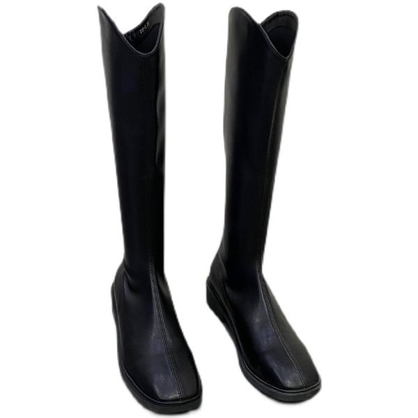 Naiste vabaaja lukuga kunstnahast saapad