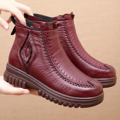 Kareda talla ja lukuga ökonahast naiste saapad