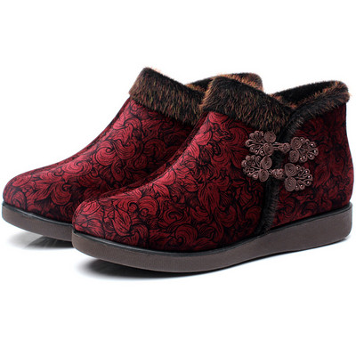 Alkalmi női mintás és pehelycsizma