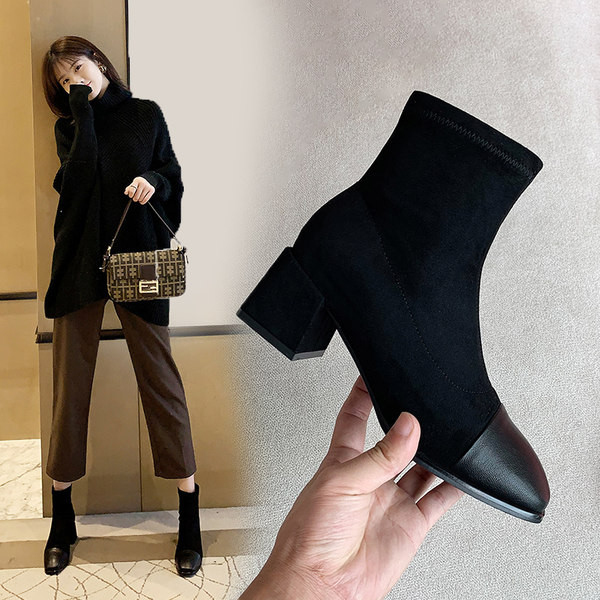 Kunstnahast kontsaga naiste saapad