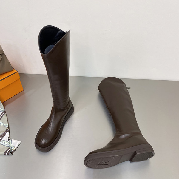 Uus mudel naiste nahast saapad musta ja pruuni värviga