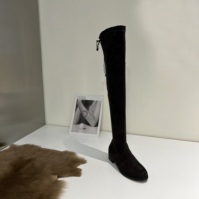 Γυναικείες μπότες από οικολογικές μπότες τύπου suede