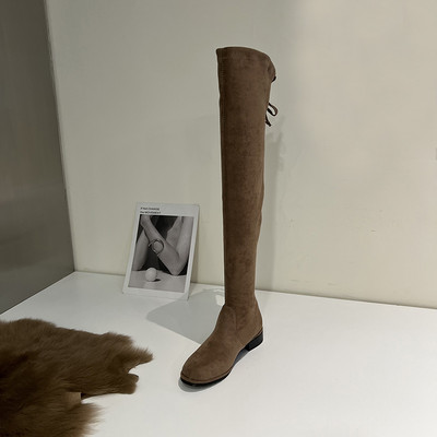 Γυναικείες μπότες από οικολογικές μπότες τύπου suede