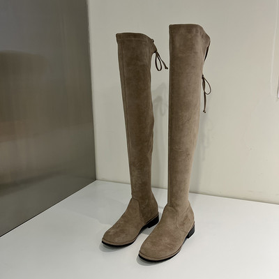 Γυναικείες μπότες από οικολογικές μπότες τύπου suede