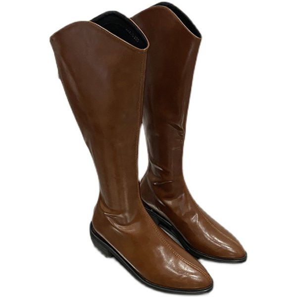 Naiste terava otsaga saapad ja tõmblukk