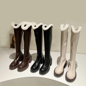 Uus mudel paksu voodriga naiste saapad