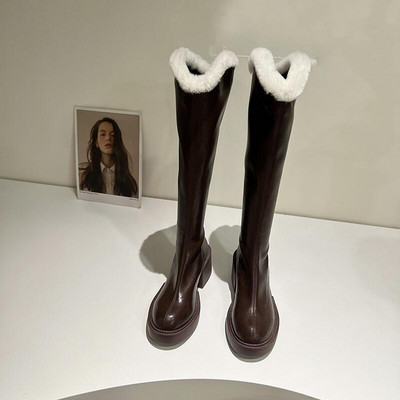 Uus mudel paksu voodriga naiste saapad