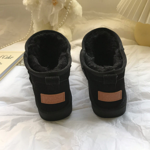 Sooja voodriga lastesaapad halli ja musta värviga