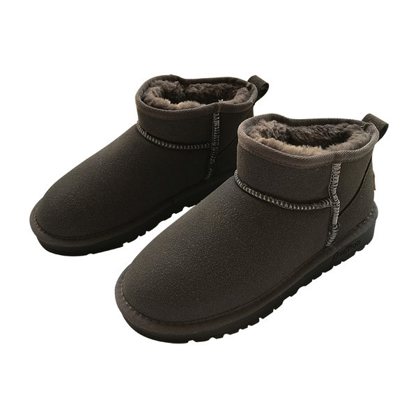 Sooja voodriga lastesaapad halli ja musta värviga