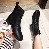 Uus mudel madala kandilise kontsaga naiste nahksaapad - must ja pruun