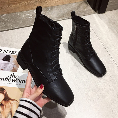 Uus mudel madala kandilise kontsaga naiste nahksaapad - must ja pruun