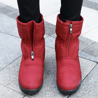 Γυναικεία χειμωνιάτικα μποτάκια με φερμουάρ