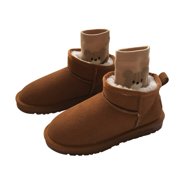 Sooja pruuni voodriga naiste vabaajasaapad