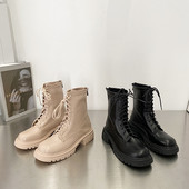 Három színben fűzős női csizma