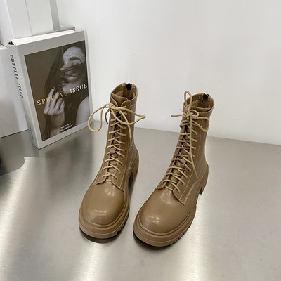 Három színben fűzős női csizma