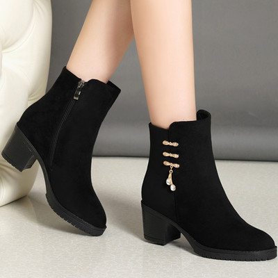 Γυναικείες μπότες σουέτ - πολλά μοντέλα