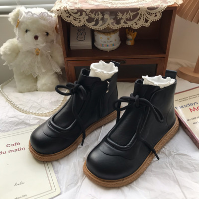 Öko-nahast retro stiilis naiste saapad