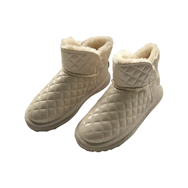 Soojad tepitud ökonahast voodriga talvesaapad