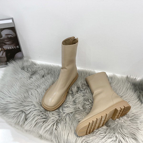 Naiste vabaaja kolmes värvitoonis kunstnahast saapad