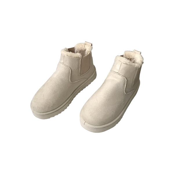 Ökoseemisnahast lameda talla ja sooja voodriga naiste saapad