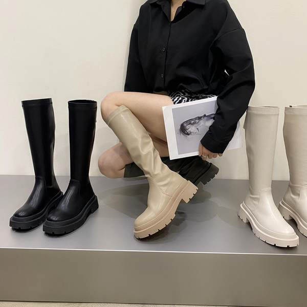 Naiste stiilsed lameda tallaga nahast saapad