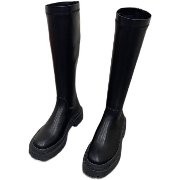 Naiste stiilsed lameda tallaga nahast saapad