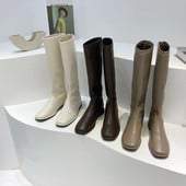 Cipzáras női bőrcsizma három színben