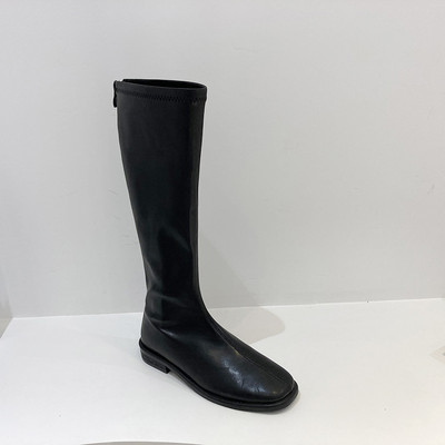 Cipzáras női bőrcsizma három színben