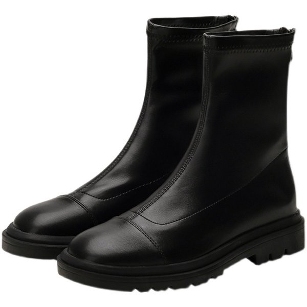 Naiste ümarate kunstnahast saapade uus mudel