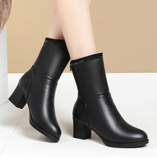 Moodsad naiste saapad kõrge kandilise kontsaga 6 cm